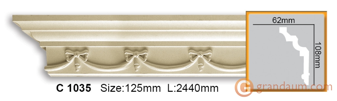 Карниз гибкий Gaudi Decor C 1035 (2,00м) Flexi