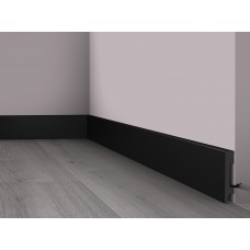 Напольный плинтус с гладким профилем NMC M80 Black