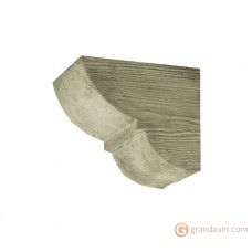 Декоративная балка, Консоль Decowood Модерн ED 016 classic белая 12х12