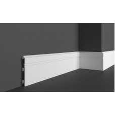 Напольный плинтус с гладким профилем Grand decor HCR 512 