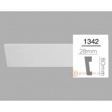 Напольный плинтус с гладким профилем Home Decor 1342 (2,44м)
