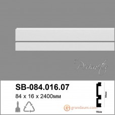 Лепнина Perimeter DP напольный плинтус с гладким профилем SB-084.016.07 240см